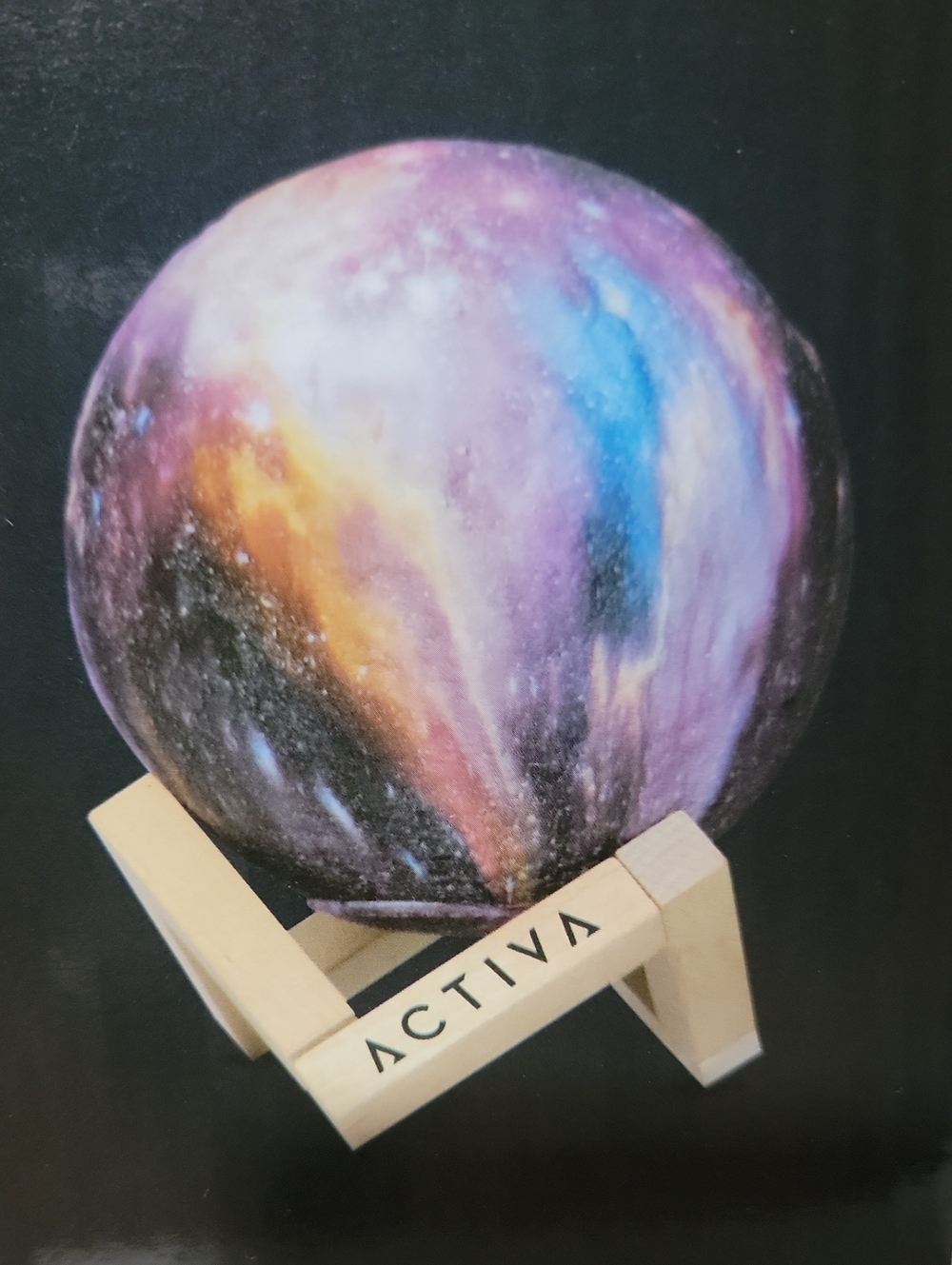 ACTIVA Moon Lamp Touch Galaxy Night Light 16 Colors Remote Included Rechargable